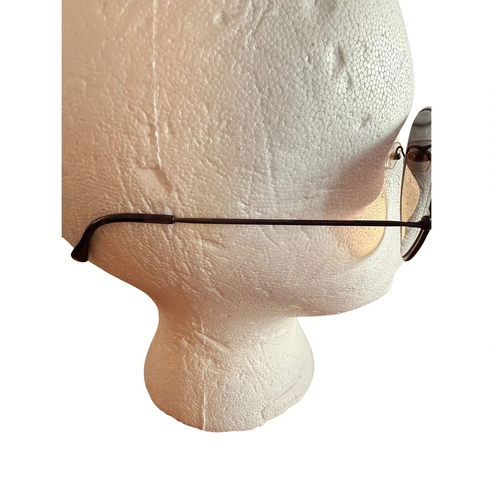Oleg Cassini Oversized Oval Sunglasses Brown Gradient‎ Metal Frame Mod 2041 200